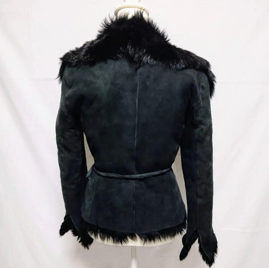 ノーベスパジオ NOVESPAZIO リアル ムートン ファーコート 毛皮コート