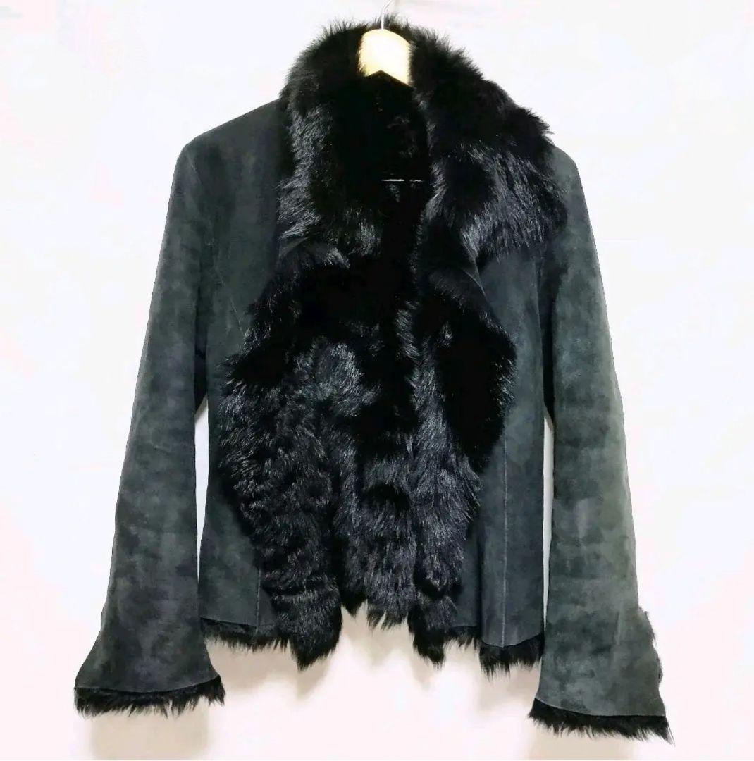 ノーベスパジオ NOVESPAZIO リアル ムートン ファーコート 毛皮コート