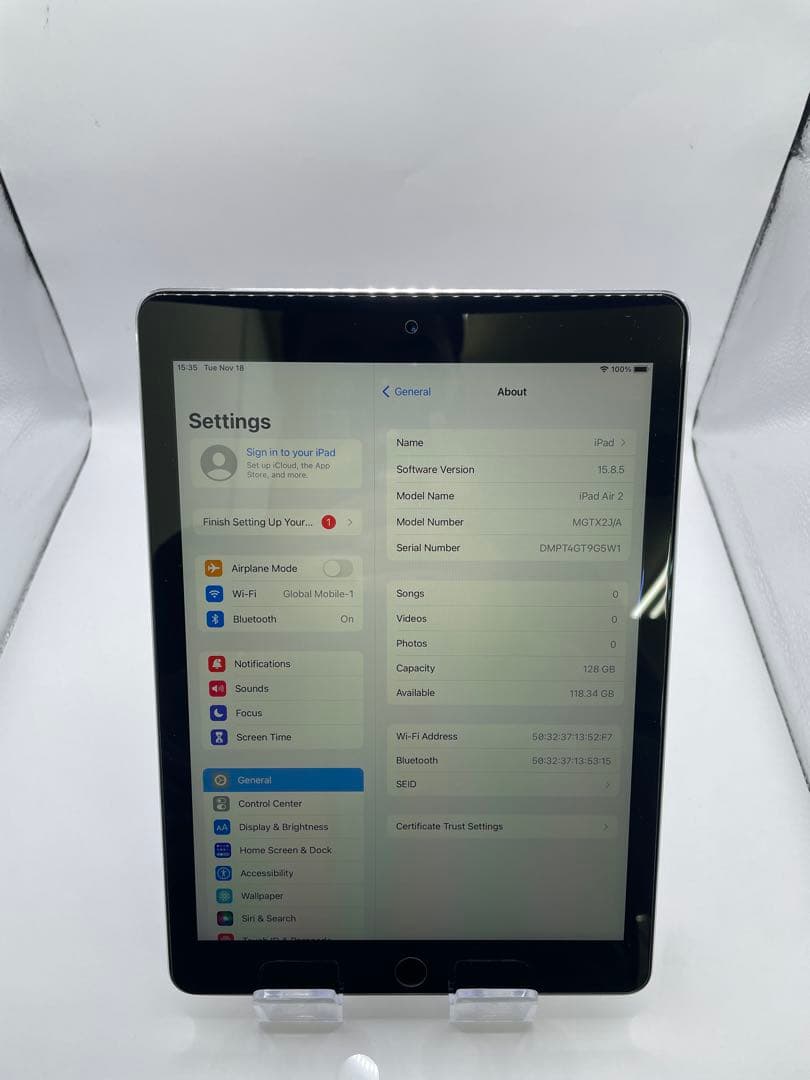 iPad Air 2 128GB Wifiモデル