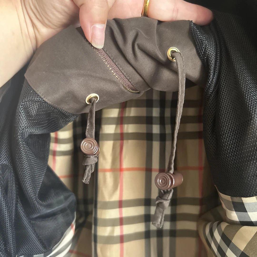 BURBERRYブラウン フード付き モッズコート