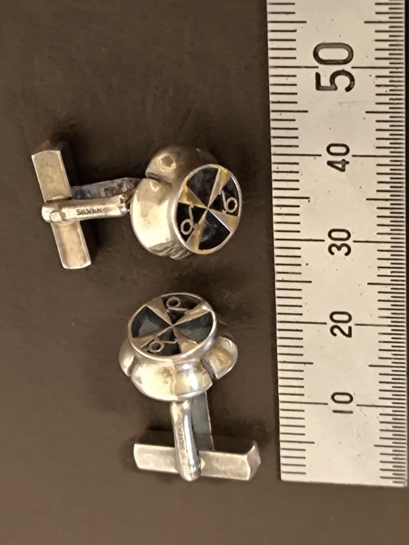 美品 デフブリード ロゴ deaf breed シルバー　カフス