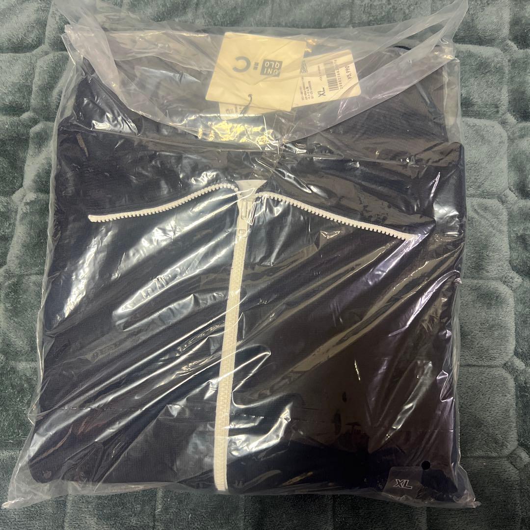 ❤️ユニクロC ミラノリブフルジップカーディガン ◼️ ネイビー ◼️ XL