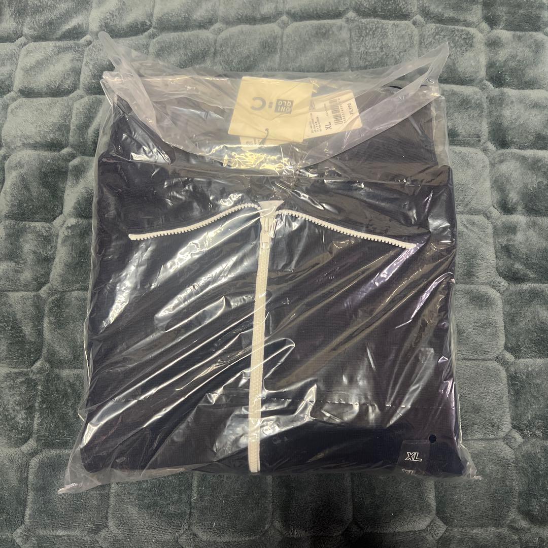 ❤️ユニクロC ミラノリブフルジップカーディガン ◼️ ネイビー ◼️ XL