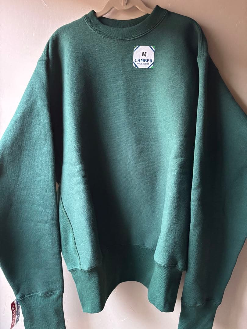 【未使用】CAMBERスウェット グリーン Mサイズ