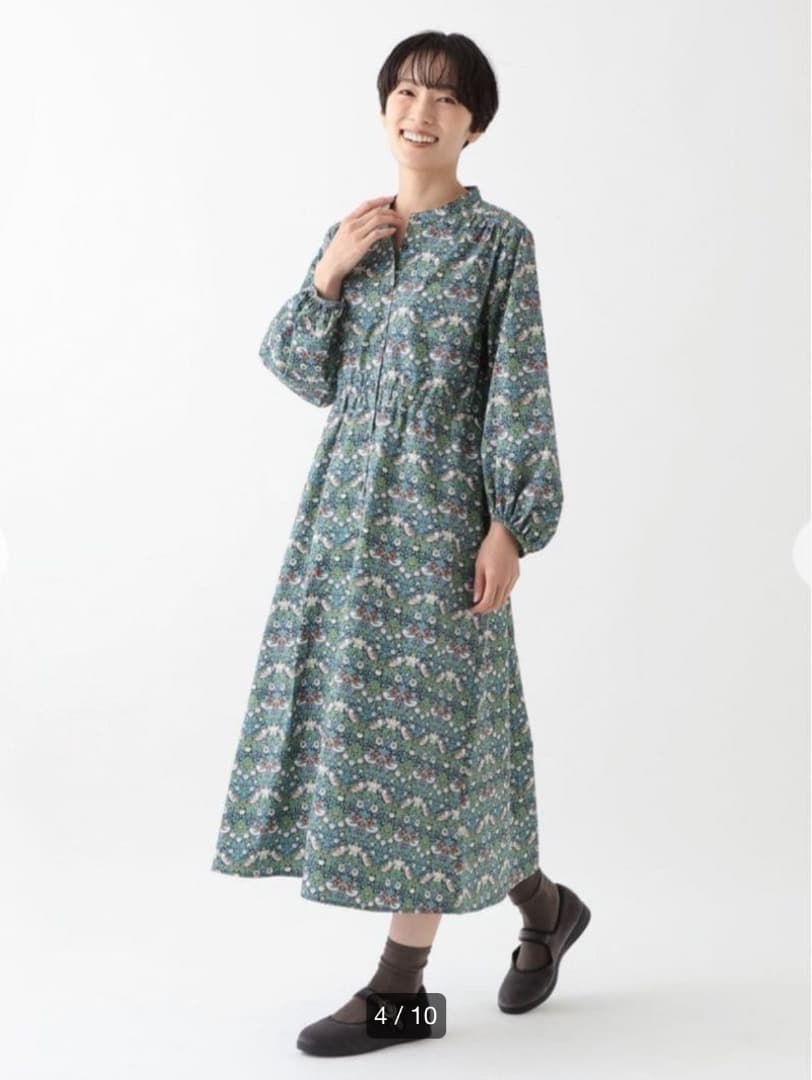 【新品】アフタヌーンティー　リバティプリント　ワンピース