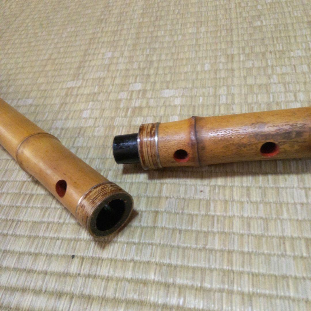 尺八 竹鳳 銘2箇所入り 全長56cm