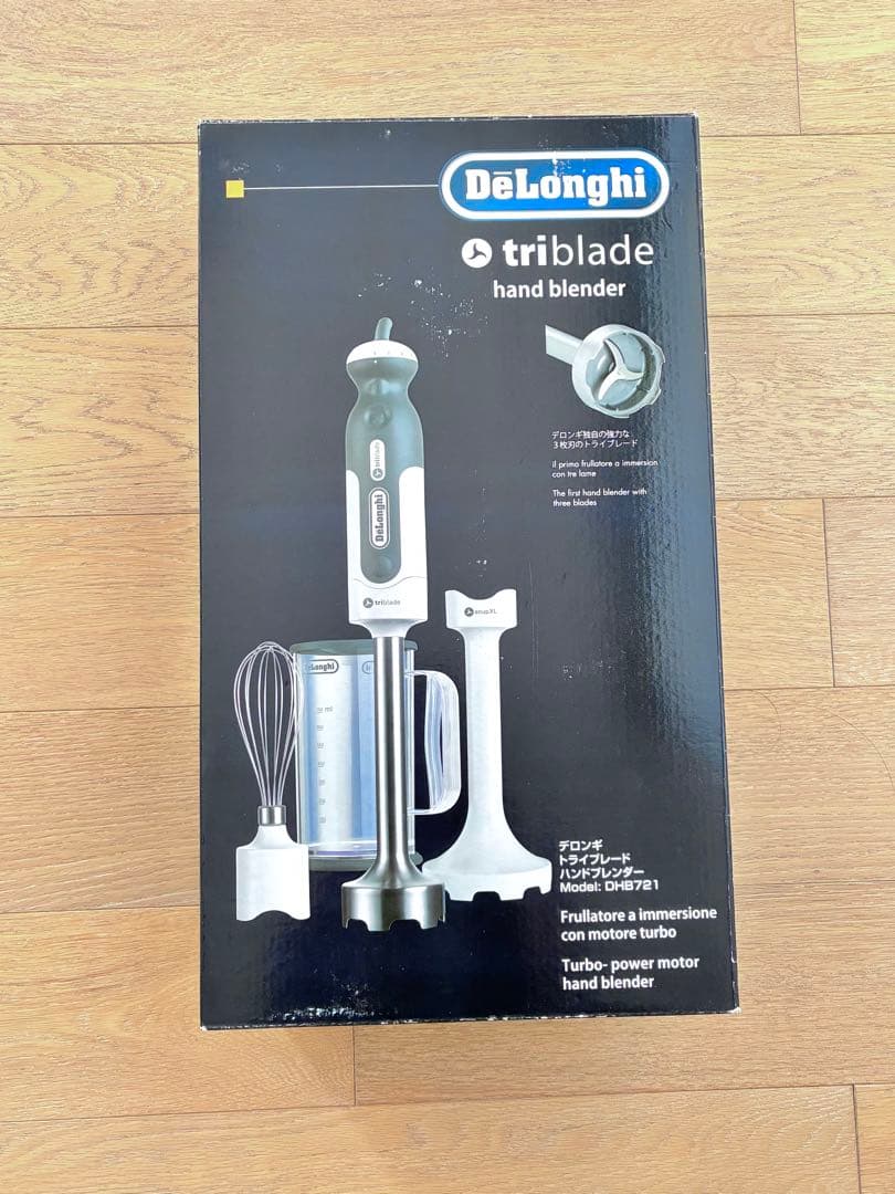 【未使用】DeLonghi DHB721 トライブレード ハンドブレンダー
