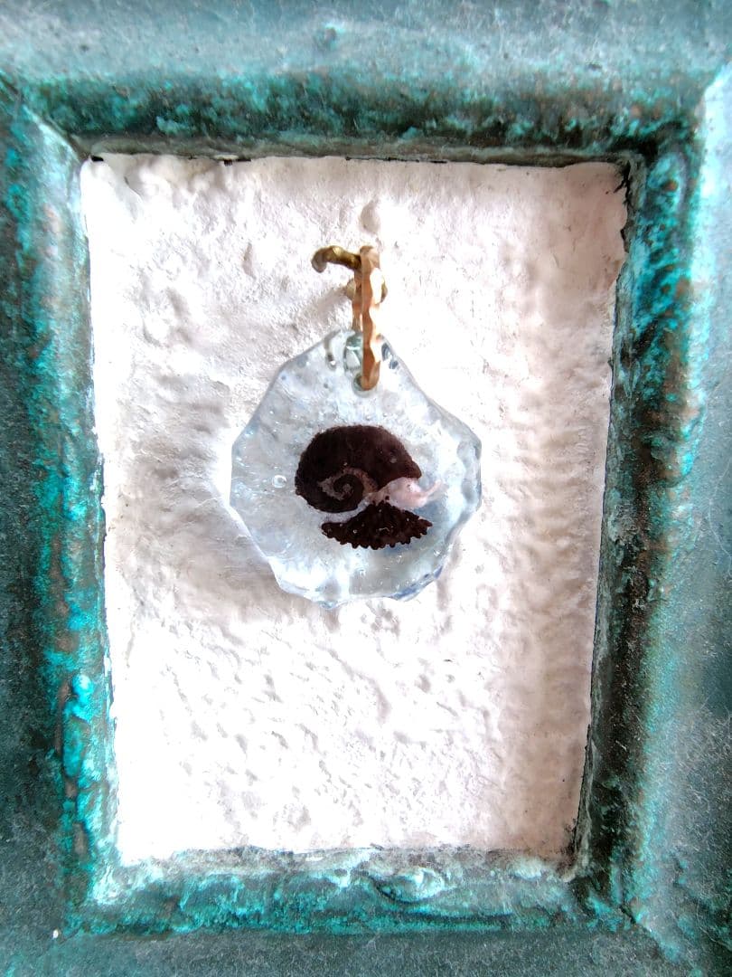 ナカダマサヒデ 1cmの宇宙 ガラス彫刻 ペンダント スケーリーフット