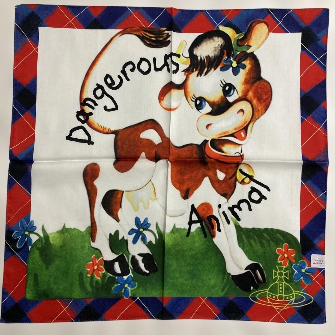 Vivienne Westwood 牛柄超大判ハンカチーフ　スカーフ3枚