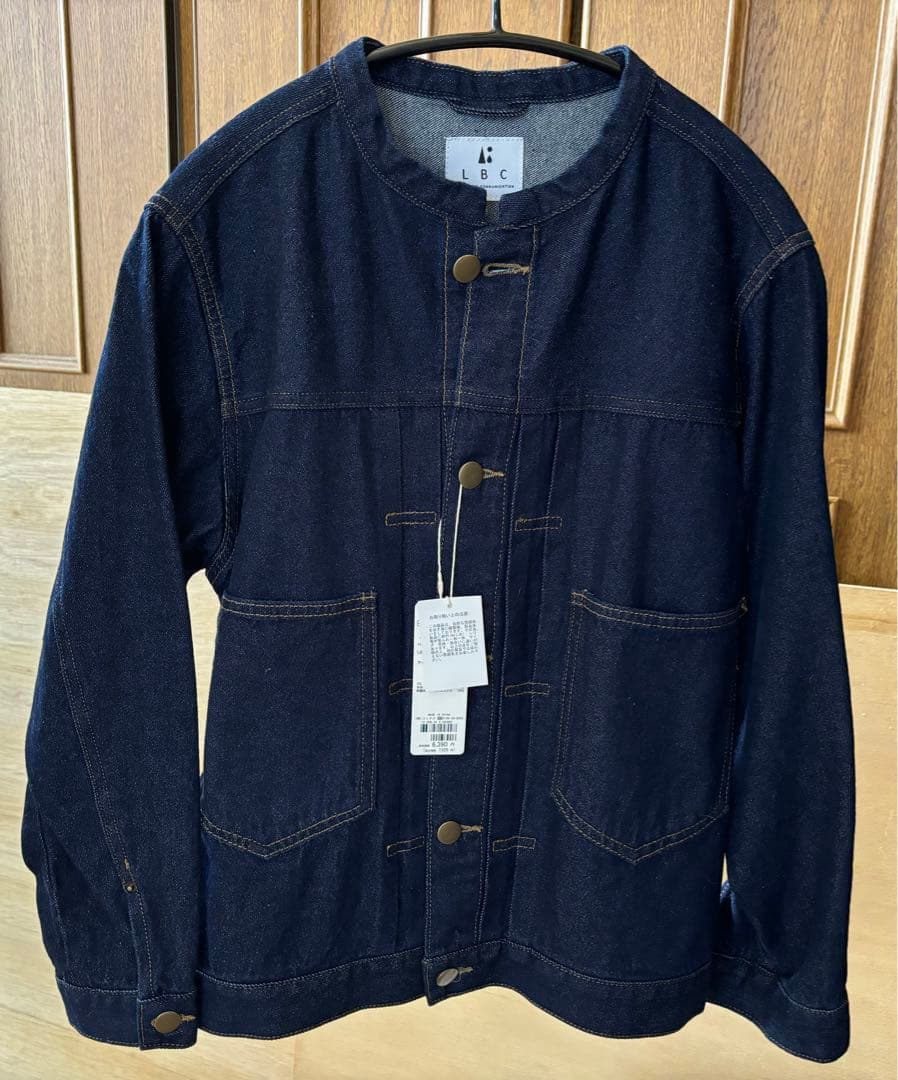 セットアップ LBC ノーカラーGジャン ゆるテーパードデニム M タグ付
