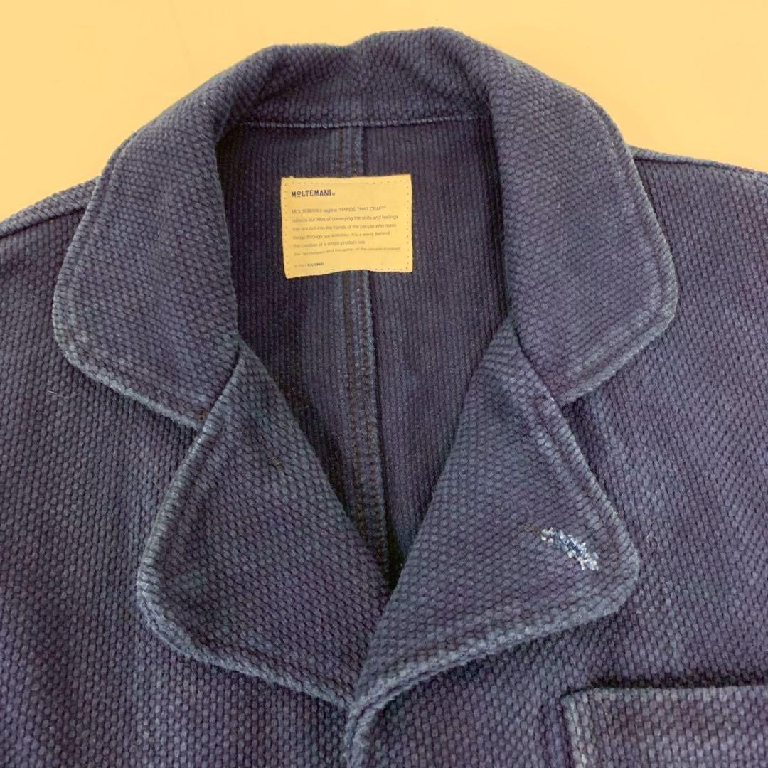 MOLTEMANI セットアップ　刺し子　インディゴ