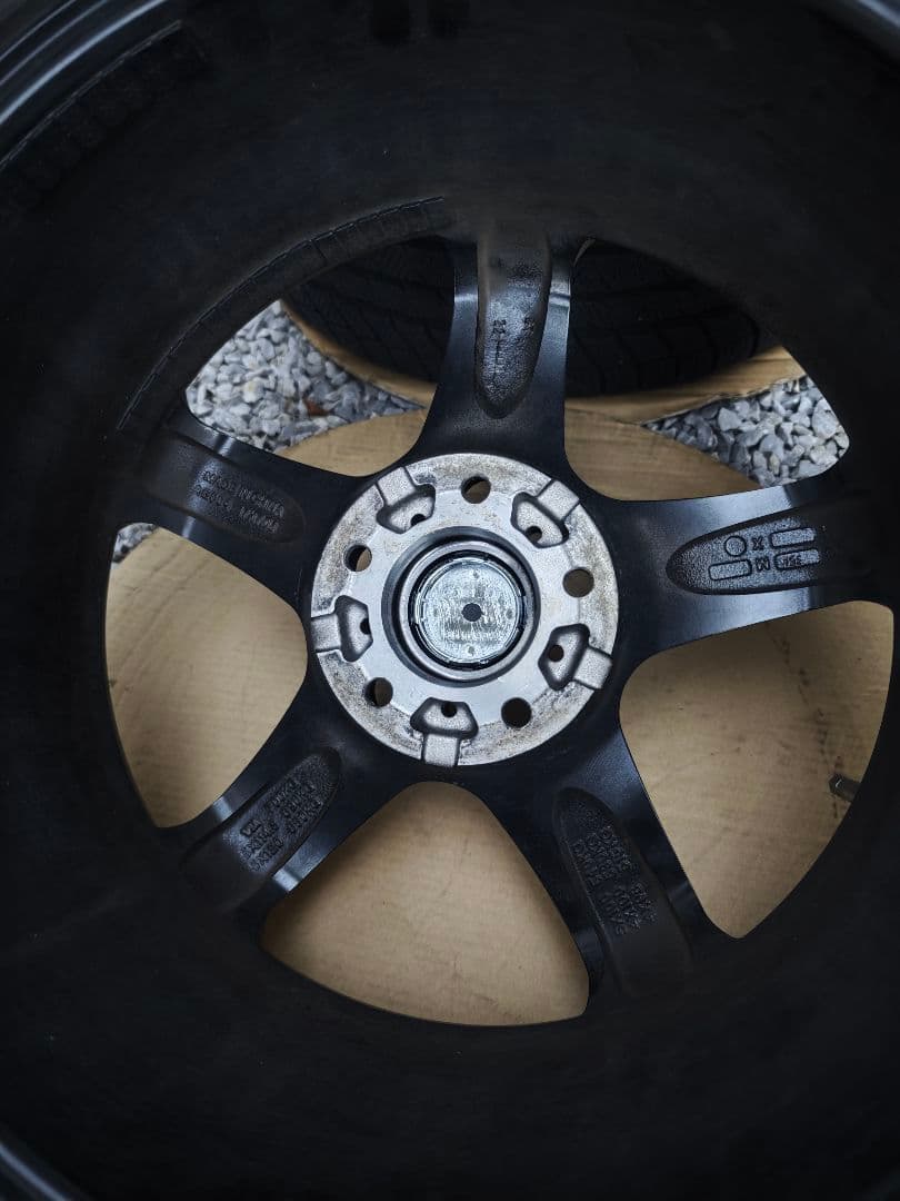 17インチ シルバーアルミホイール 5スポーク