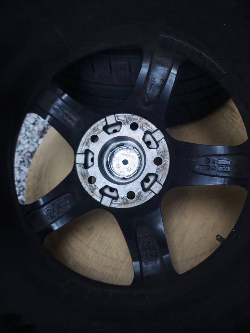 17インチ シルバーアルミホイール 5スポーク