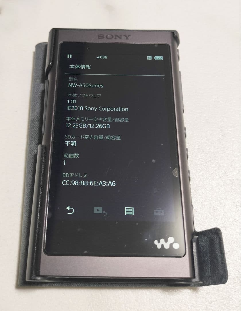 SONY NW-A55 16GB ブラック　デジタルオーディオプレーヤー
