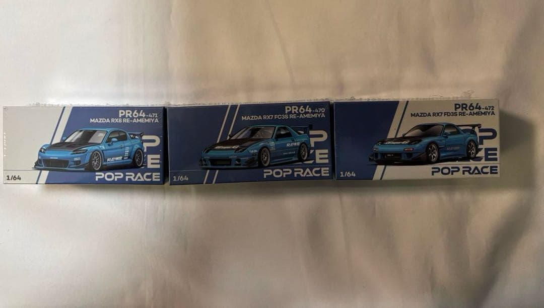 3セットRE雨宮 pop race 東京オートサロン MAZDA RX7 RX8
