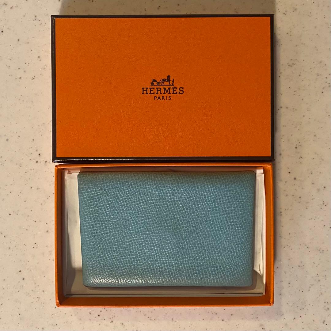 HERMES カルヴィ T刻印 ブルーアトール