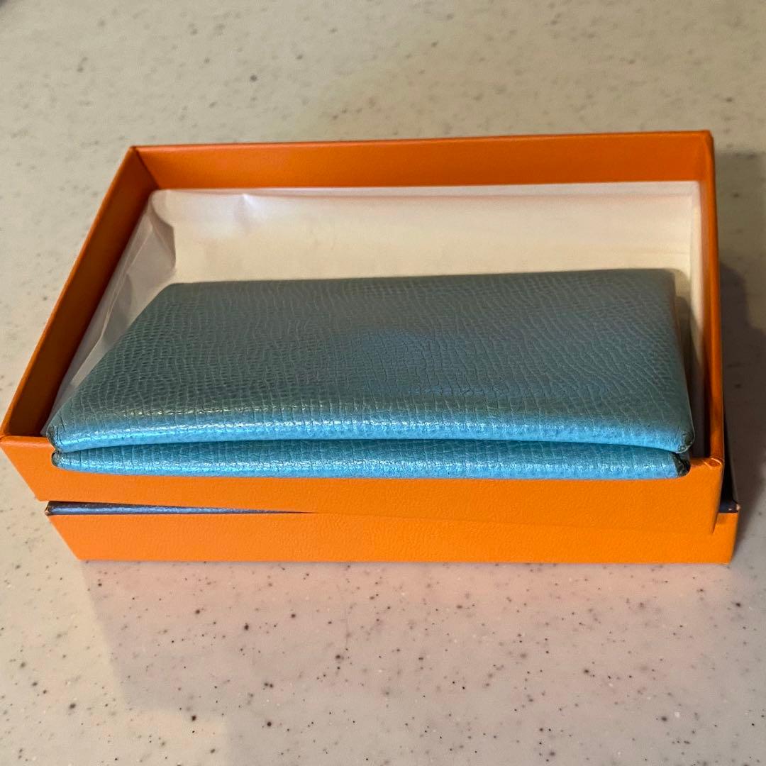 HERMES カルヴィ T刻印 ブルーアトール