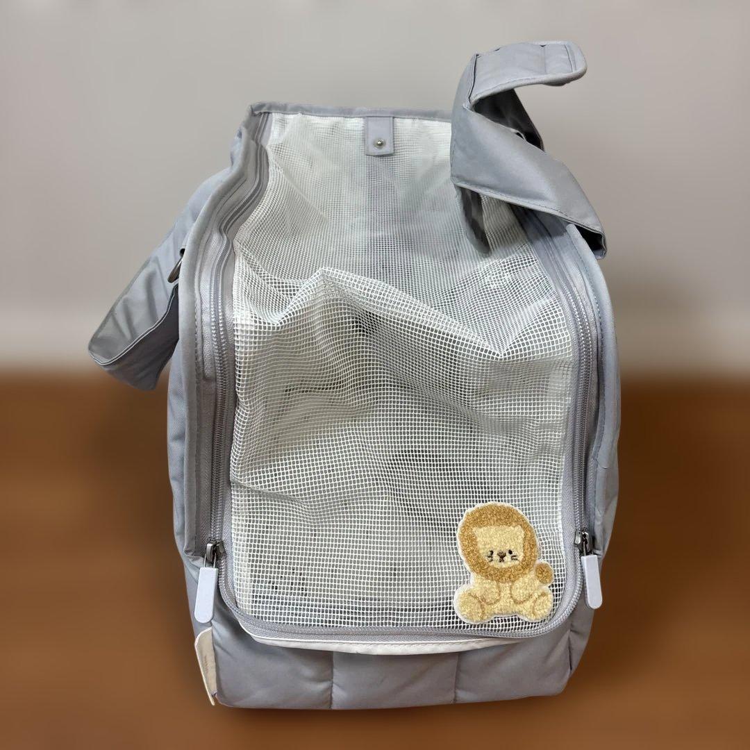 ジェラート ピケ　CAT&DOG ミニサイズキャリーバッグ　ブルー