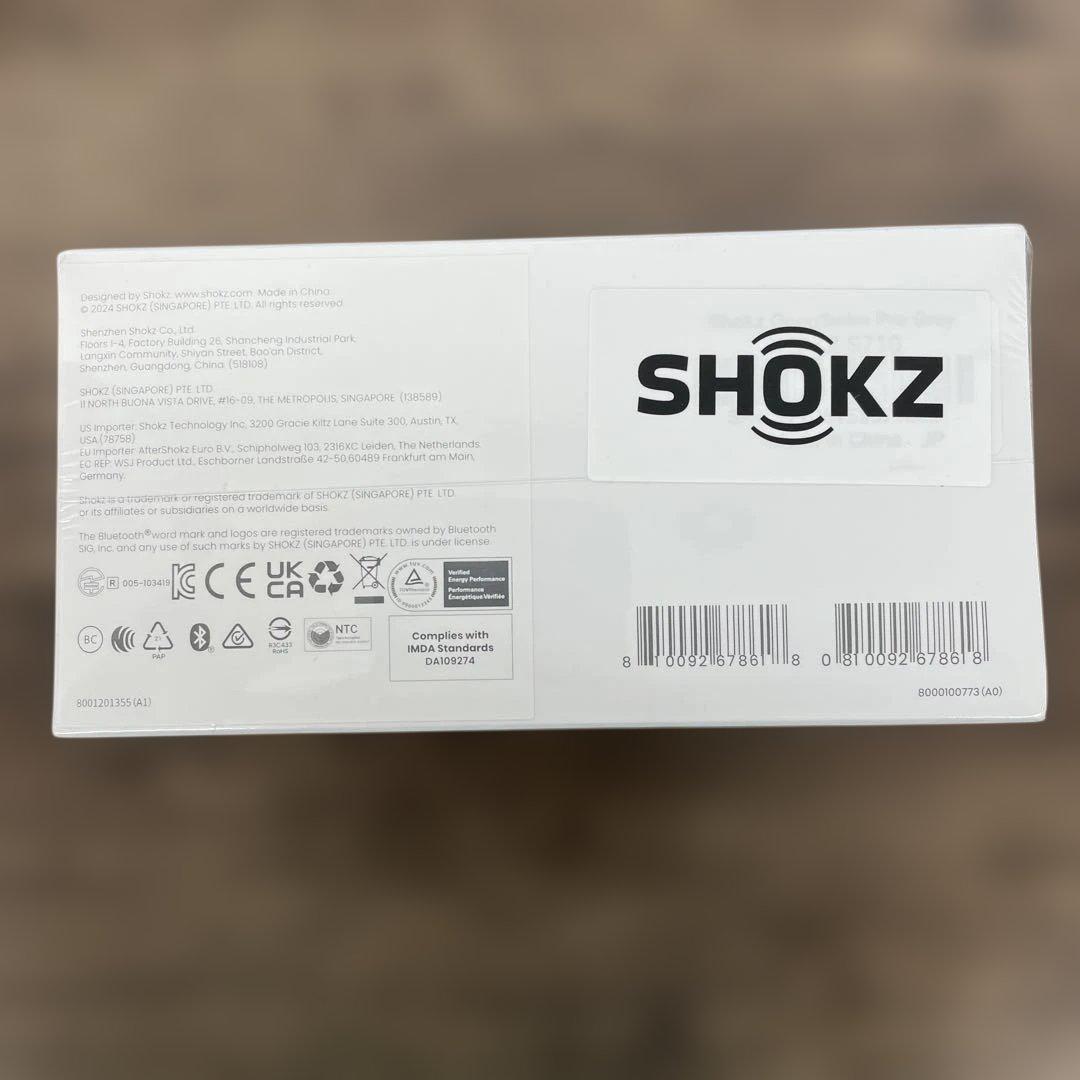 262056 Shokz OpenSwim Pro骨伝導イヤホン 水泳用グレー