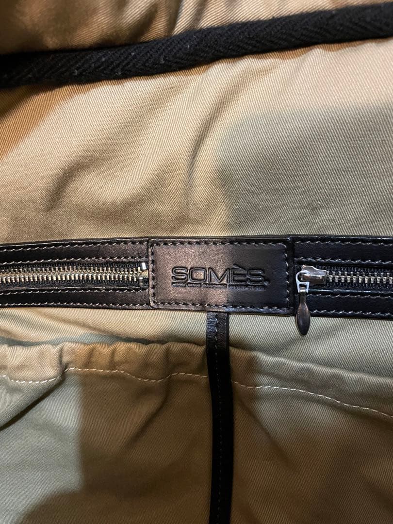 ソメスサドル　ブラックレザードラムバッグ