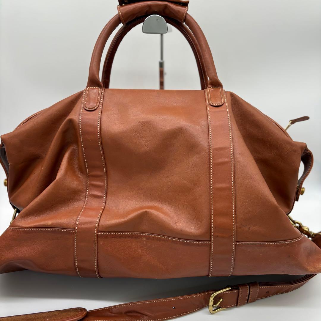 COACH コーチ 2WAY レザー ボストンバッグ 0502 南京錠 大容量