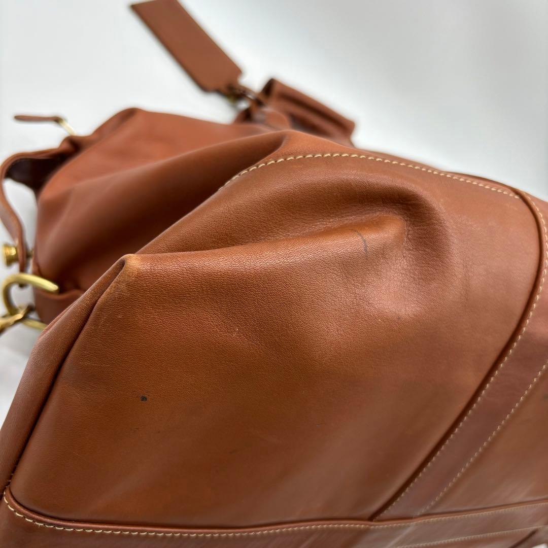 COACH コーチ 2WAY レザー ボストンバッグ 0502 南京錠 大容量