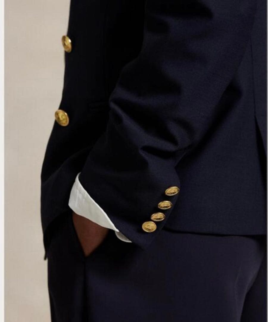 【タグ付き新品】ポロラルフローレン　ダブルブレステッドクレストブレザー