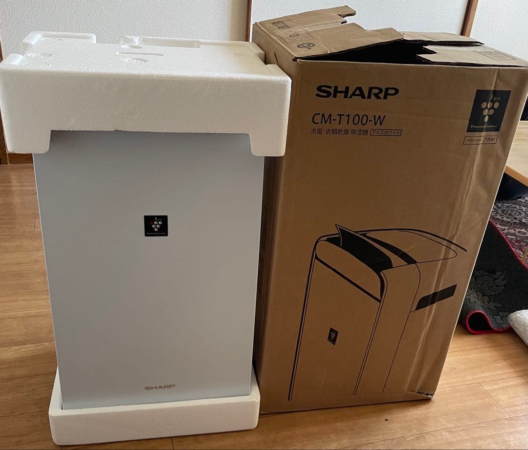 SHARP 冷風/衣類乾燥/除湿機 CM-T100-W ホワイト