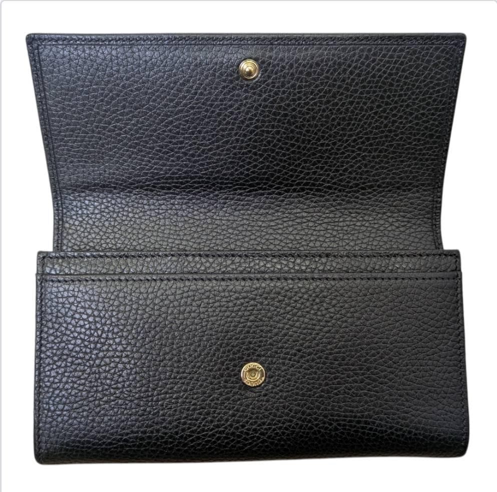 【極美品】GUCCI グッチ ソーホー 長財布 ブラック 箱 袋付