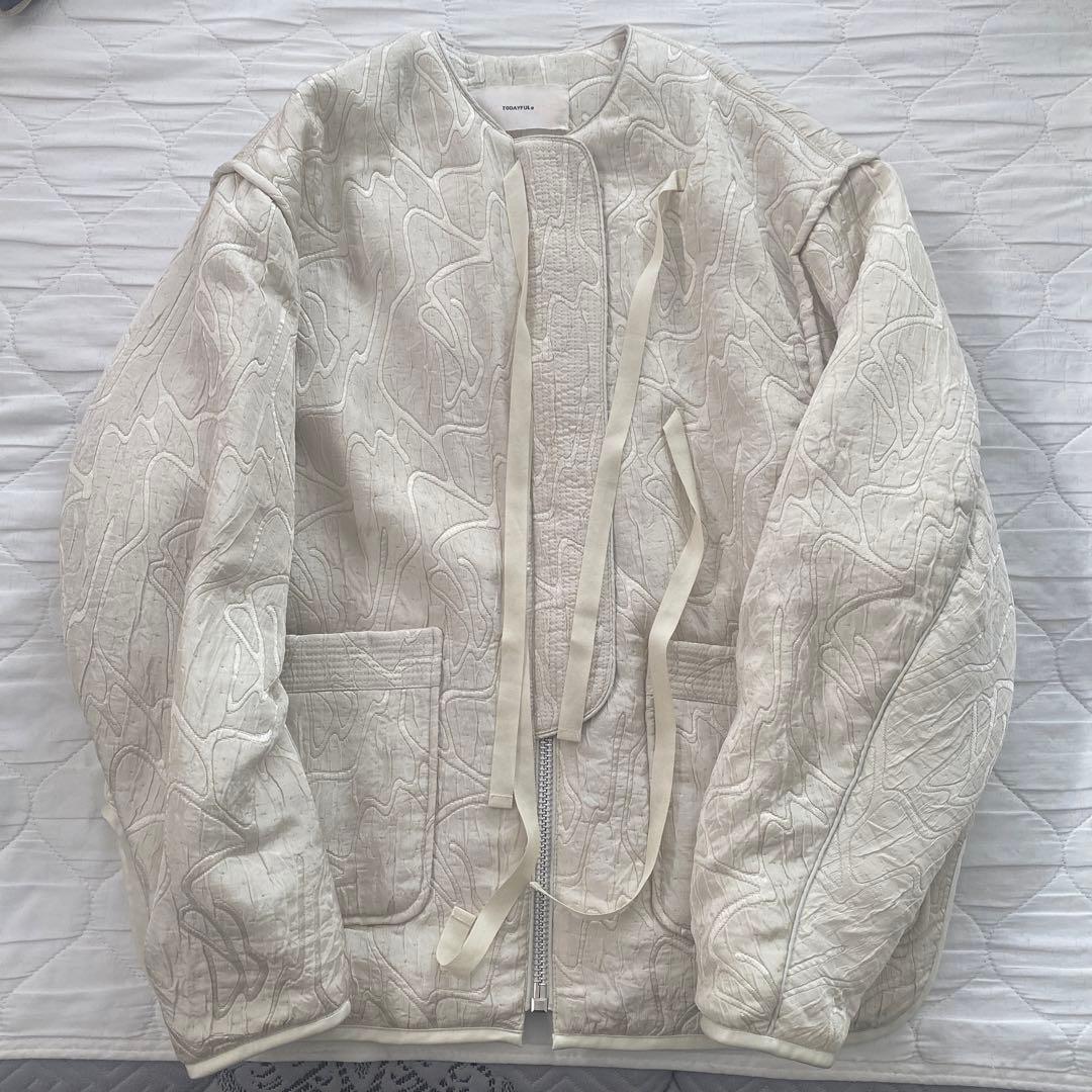 ★nocha ★Jacquard Piping Blouson 36