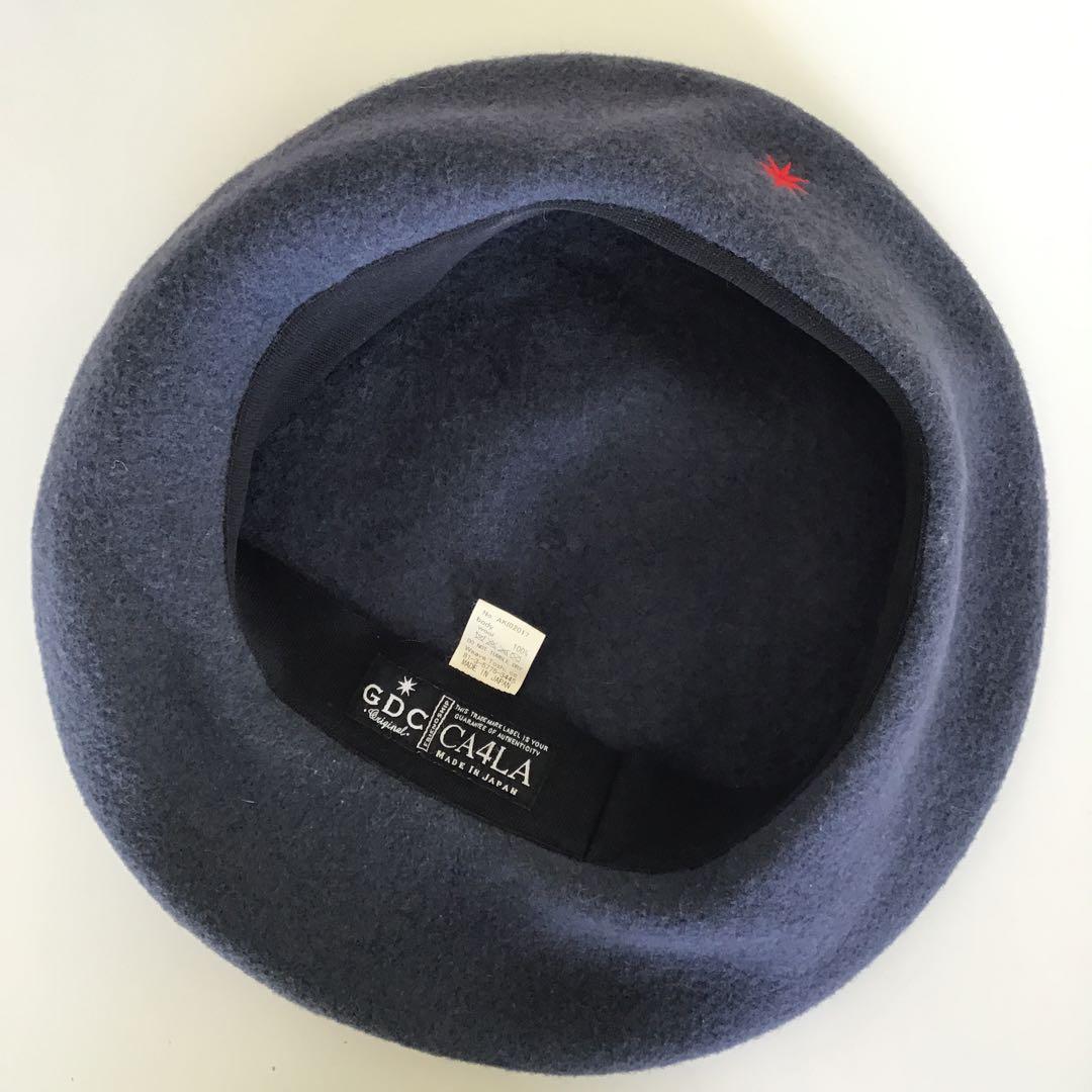 GDC × CA4LA コラボ ベレー帽 ネイビーグレー　日本製