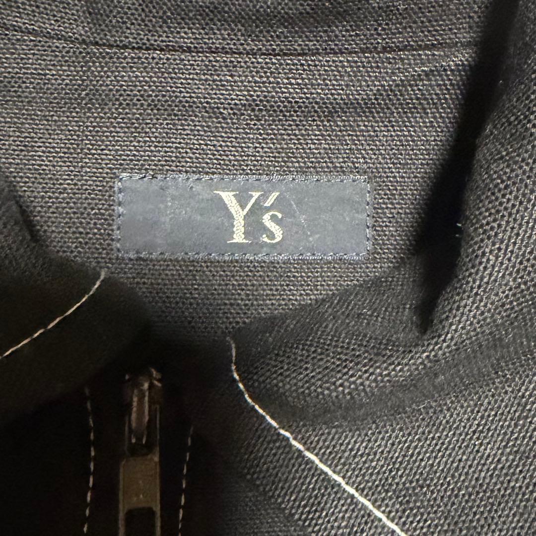 Y’s ホワイトステッチ ジップアップ コットン ブルゾン