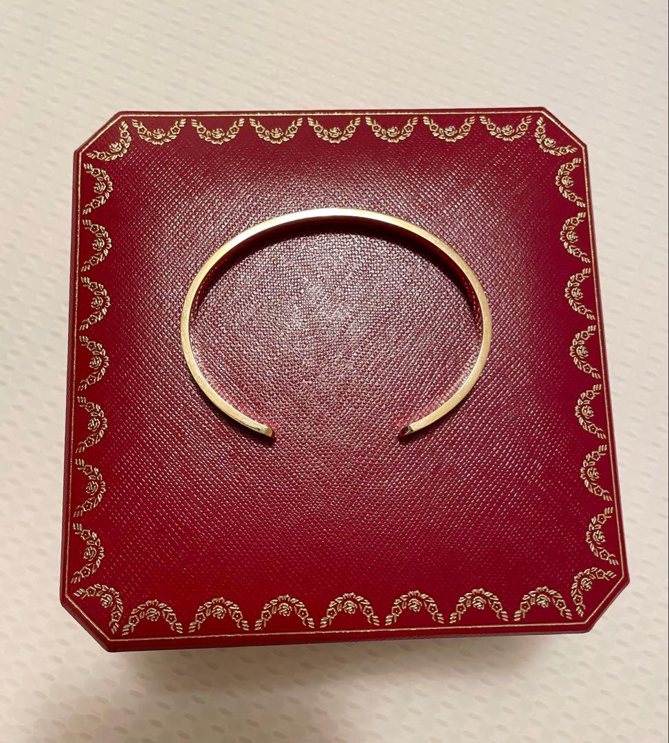 【美品・付属品あり】Cartier オープンラブブレス K18YG #19
