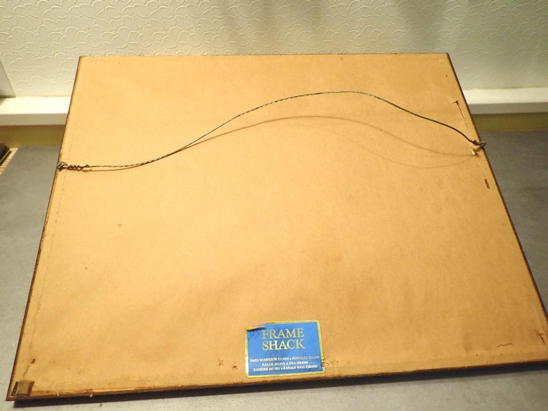 1986年 ホノルルクラブ クリスマスカード 額装☆希少レア☆