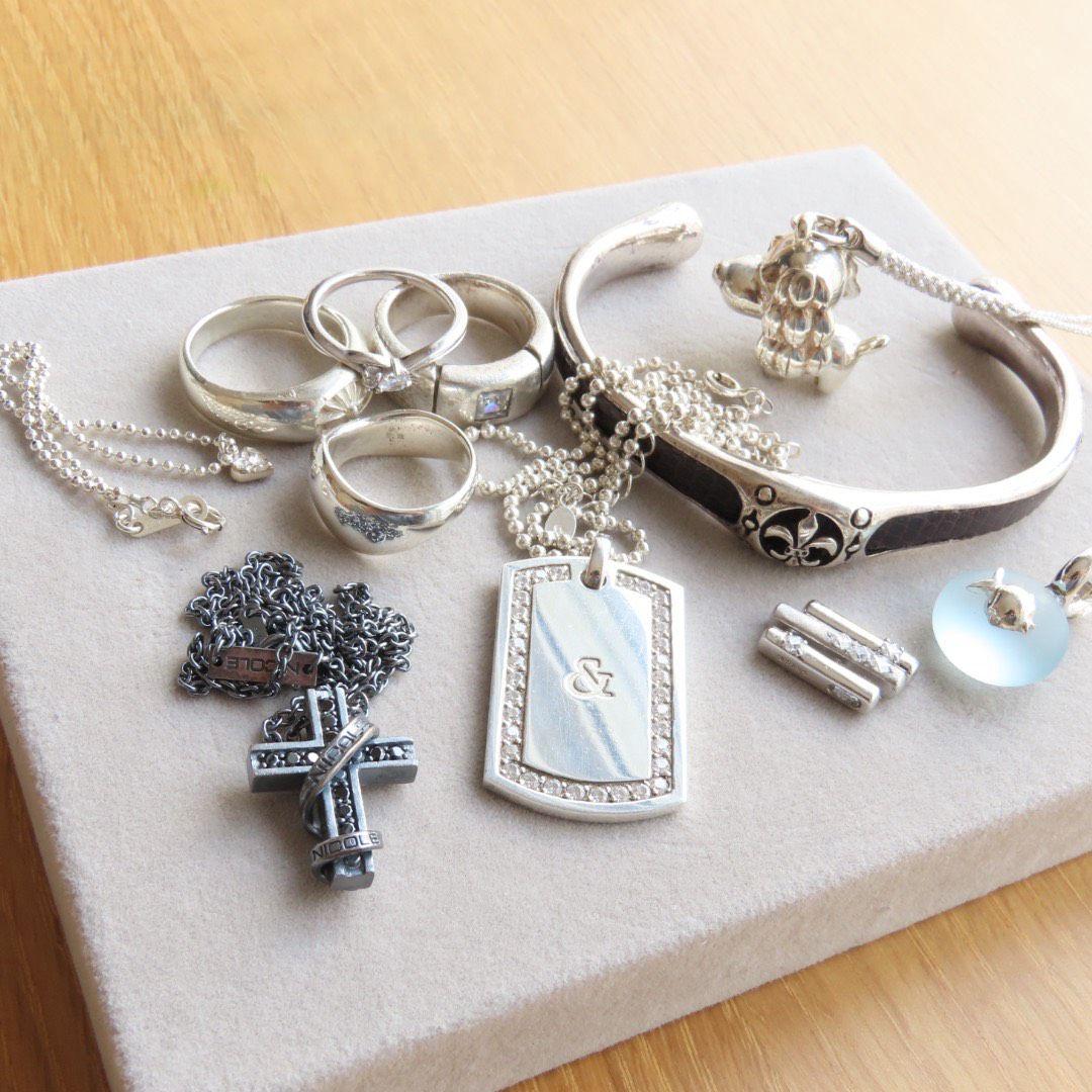 シルバー　126g まとめ　925 silver 地金 リング　ネックレス