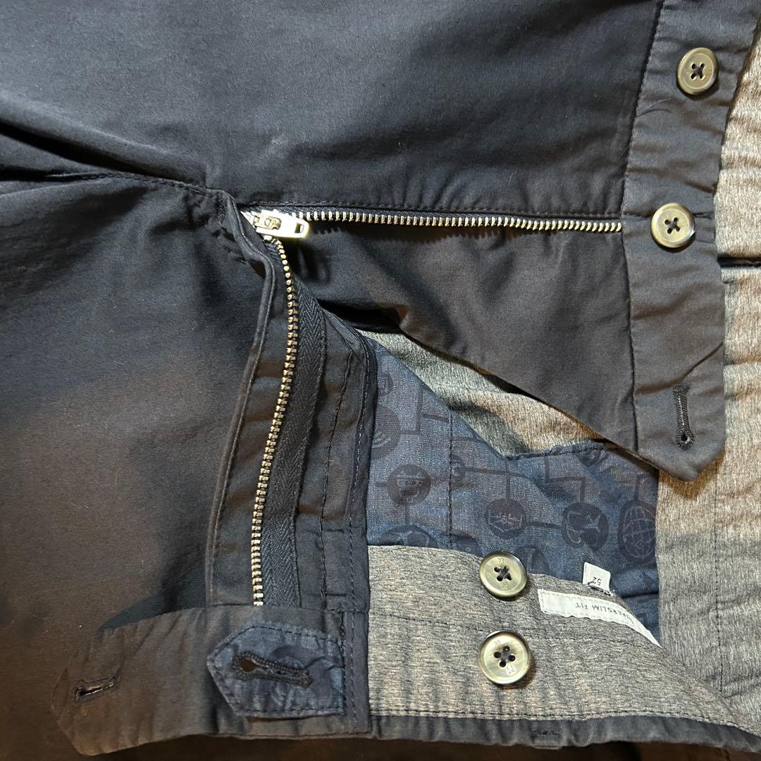 新品 PT TORINO Travel 52 ストレッチ ネイビー スラックス