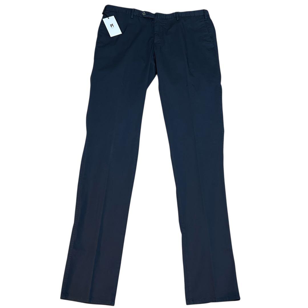 新品 PT TORINO Travel 52 ストレッチ ネイビー スラックス