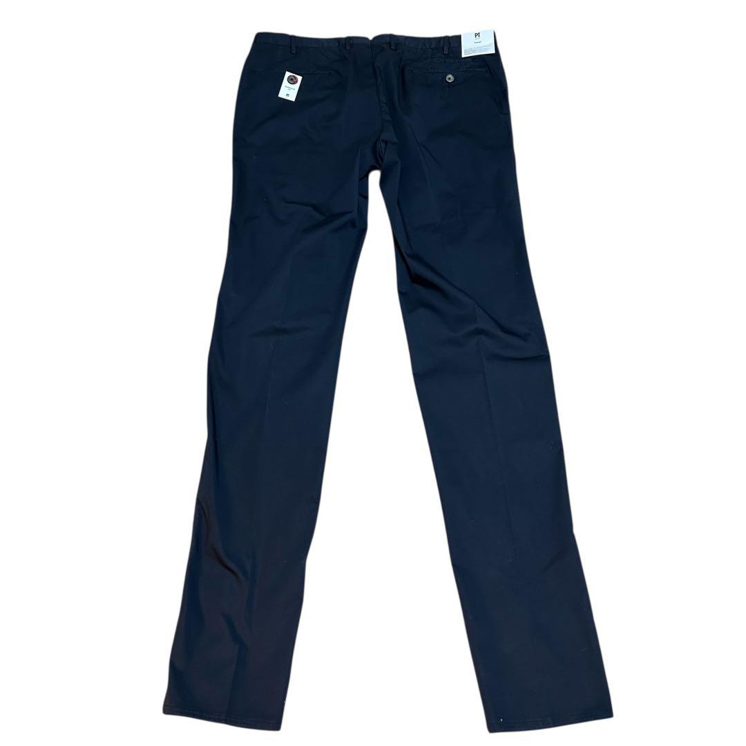 新品 PT TORINO Travel 52 ストレッチ ネイビー スラックス