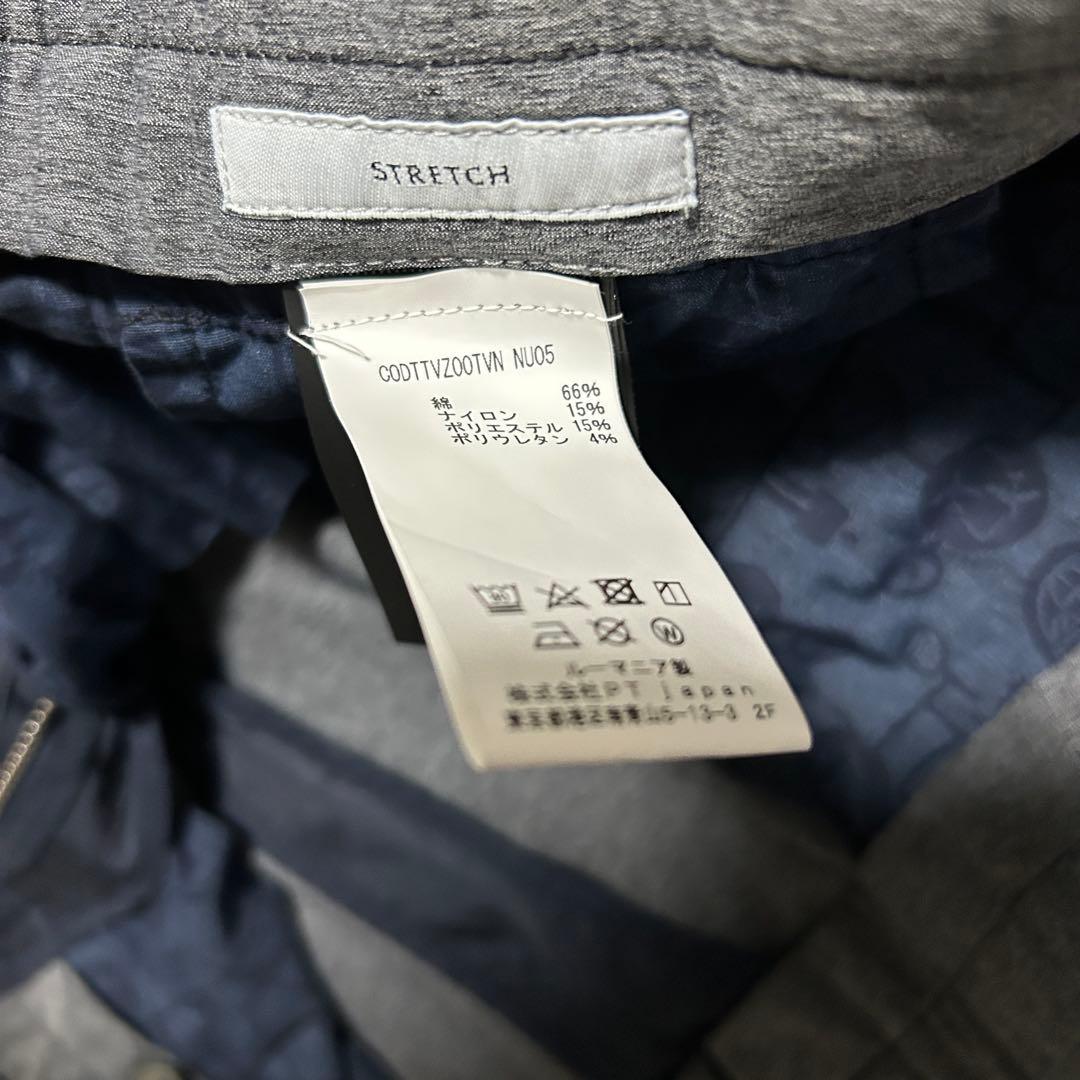 新品 PT TORINO Travel 52 ストレッチ ネイビー スラックス