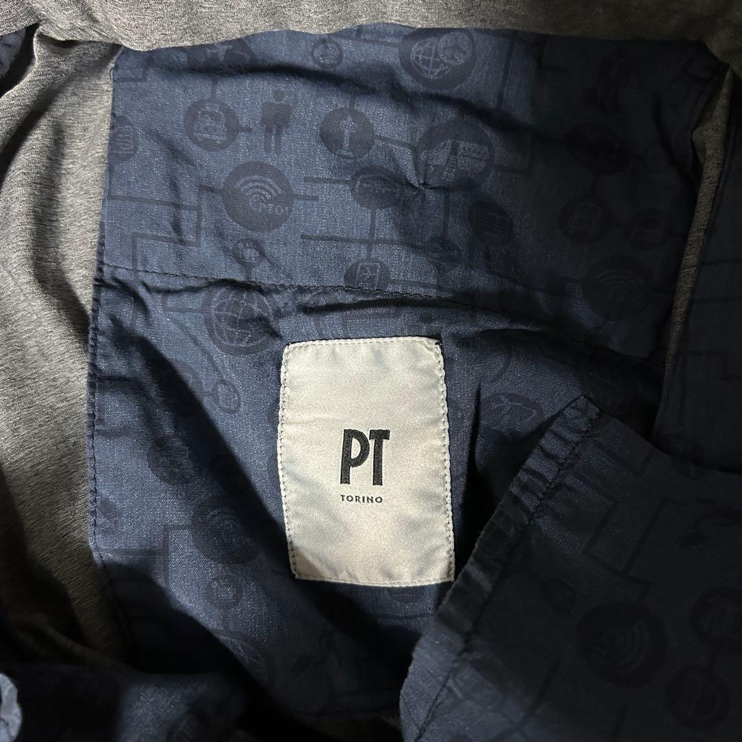 新品 PT TORINO Travel 52 ストレッチ ネイビー スラックス