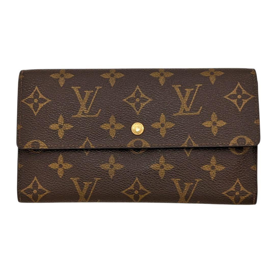 外観美 ルイヴィトン モノグラム ポルトトレゾール インターナショナル 968