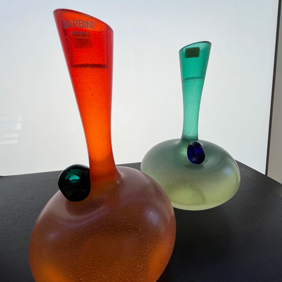 barbini murano バルビーニ　ムラーノ　花瓶2脚セット ヴィンテージ