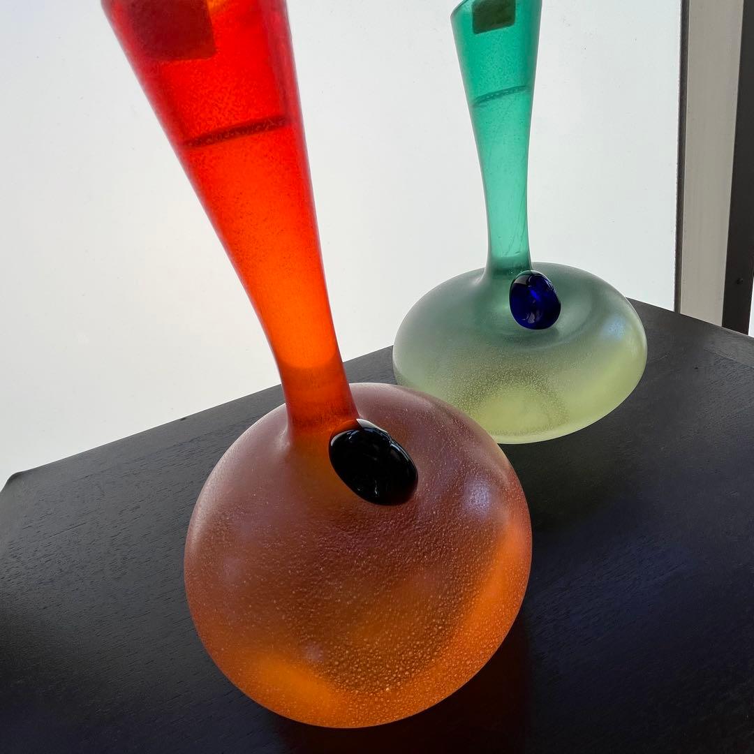 barbini murano バルビーニ　ムラーノ　花瓶2脚セット ヴィンテージ