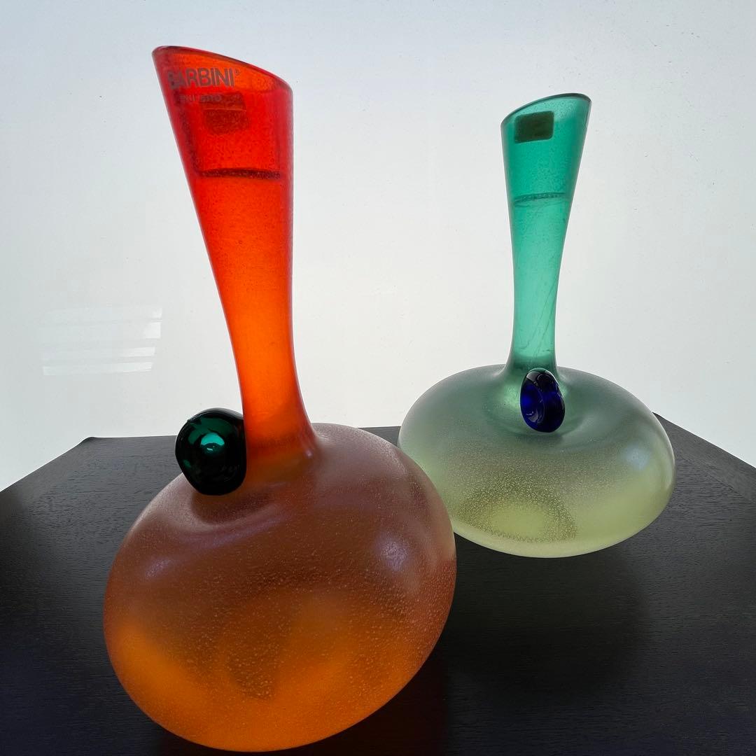 barbini murano バルビーニ　ムラーノ　花瓶2脚セット ヴィンテージ