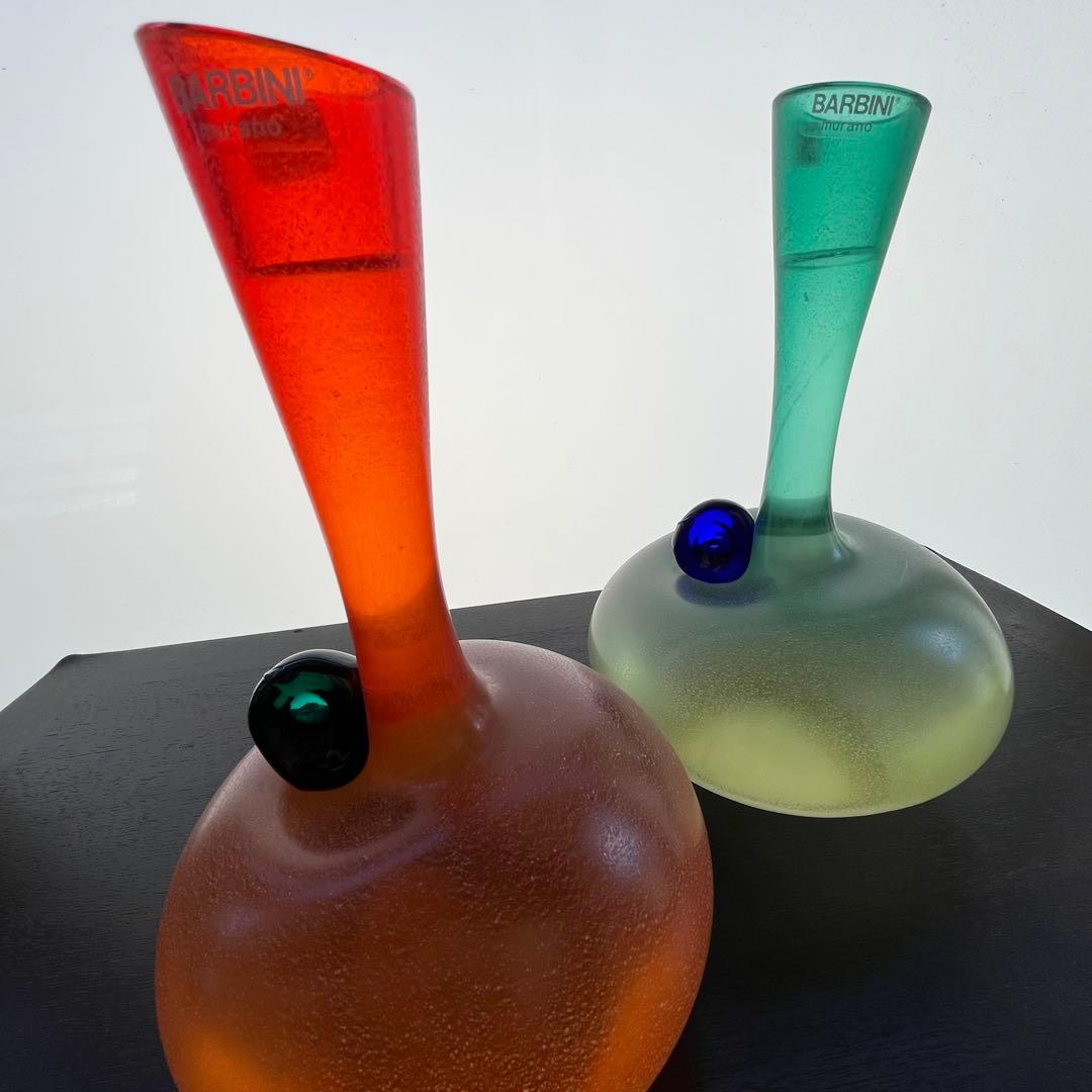 barbini murano バルビーニ　ムラーノ　花瓶2脚セット ヴィンテージ