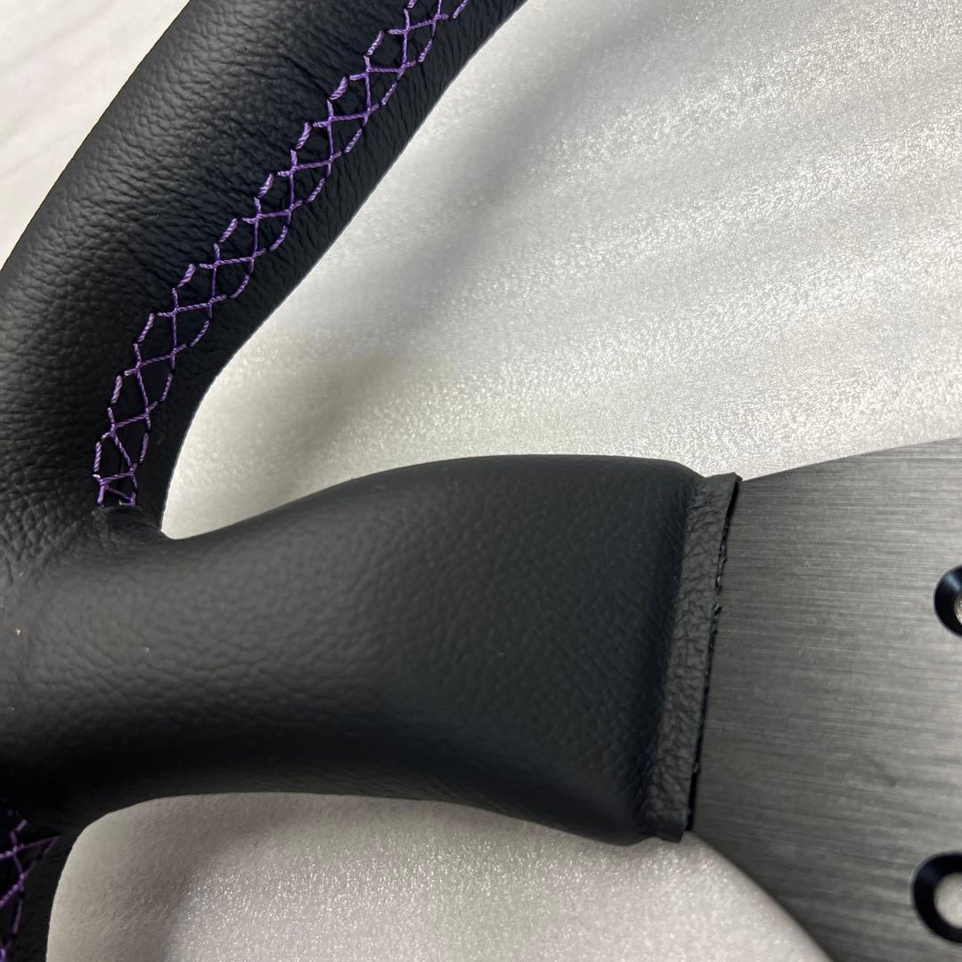 kode　ステアリング　パープルステッチ　ユーロ　ハンドル　イギリス　コーデ