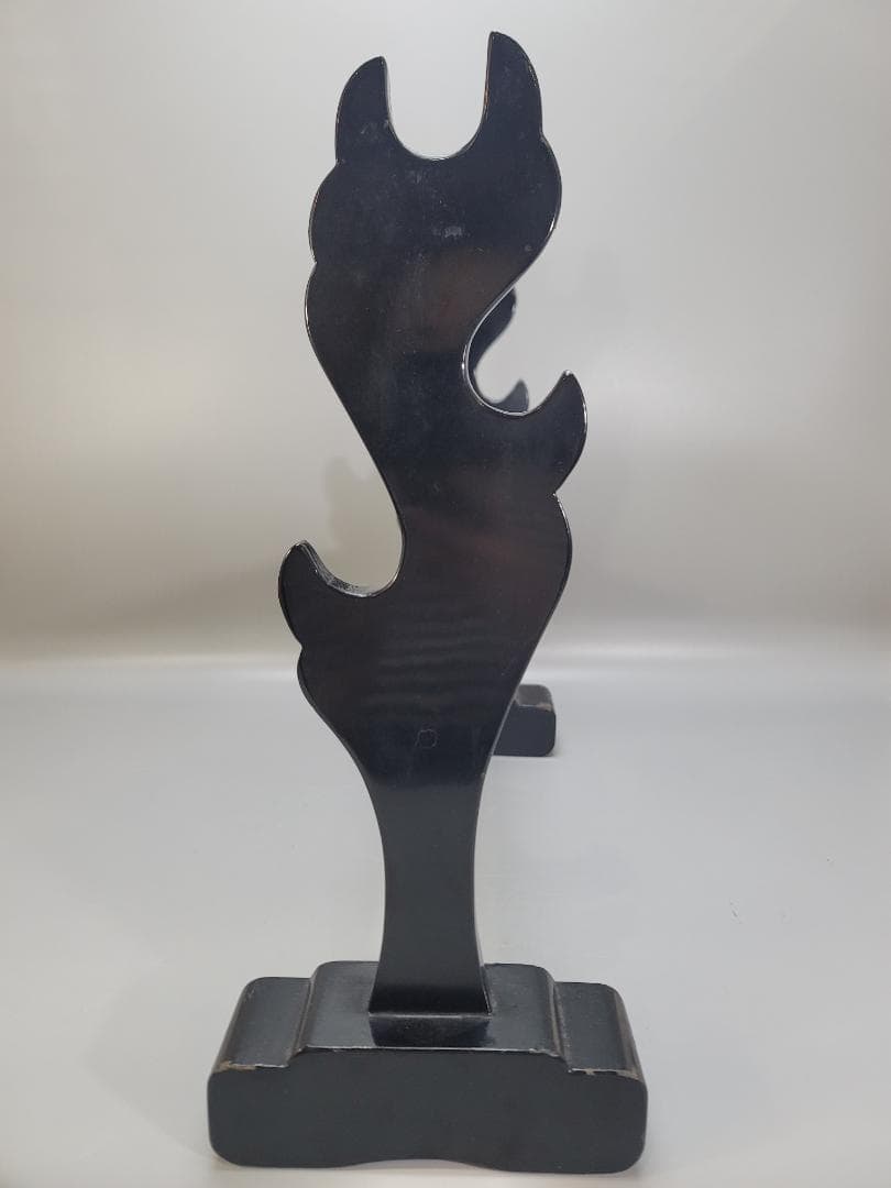 武具甲冑 山水図 刀掛 骨董品