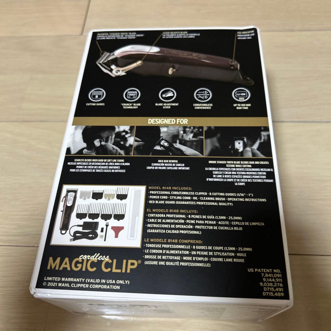 未使用品WAHL Magic Clip コードレスバリカン　レッド