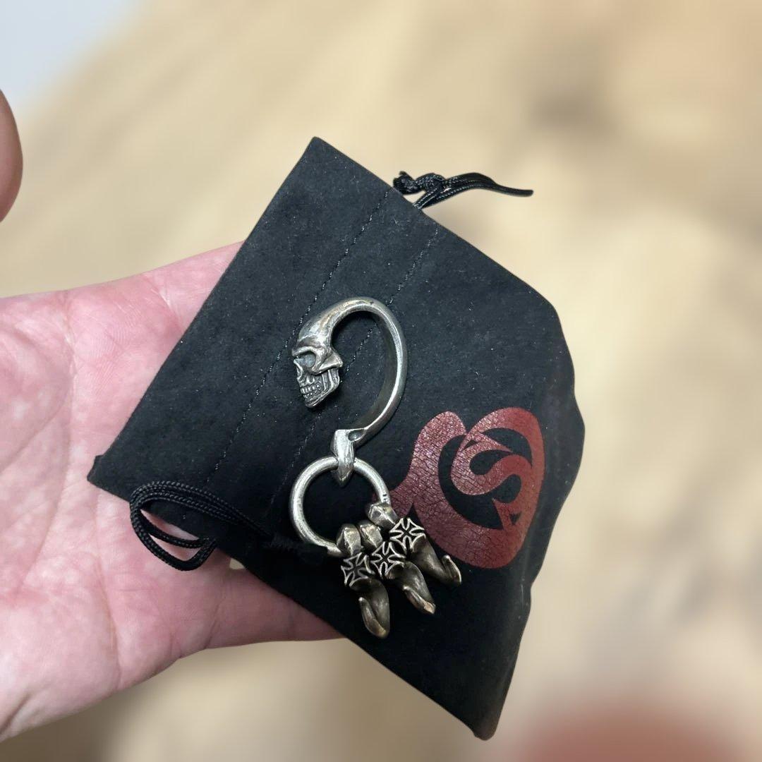 L.S.Dラウドスタイルデザイン×デブブリードスカルキーリングカラビナフック