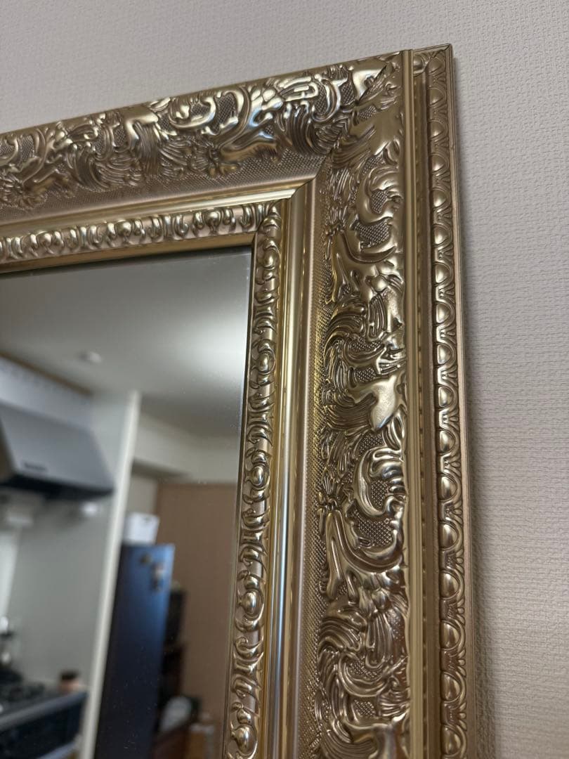 ミラー 全身鏡 アンティーク調大型ミラー